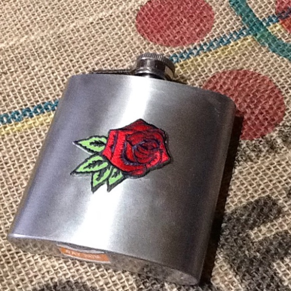 NWT Stainless Grateful Dead Rose Flask
